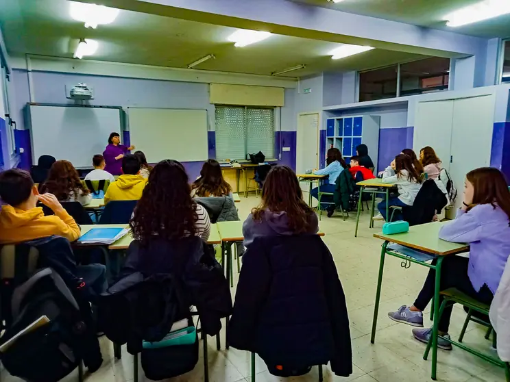 "Seguridade Violeta" nunha aula de 2&ordm; da ESO