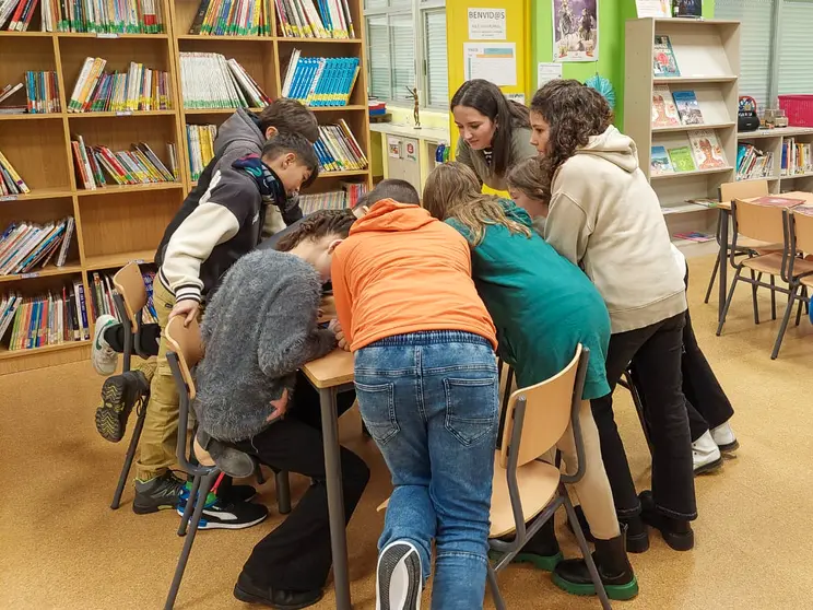 Durante unha das sesi&oacute;ns de Escape Room