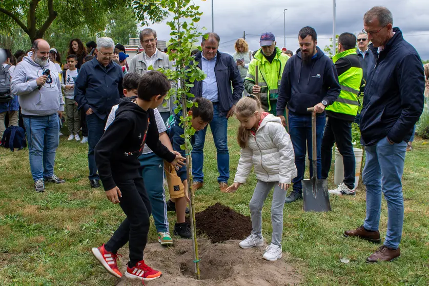 Momento simb&oacute;lico da prantaci&oacute;n dunha &aacute;rbore.