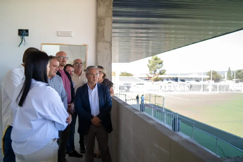 Visita ás obras do Campo Fernández Carrera