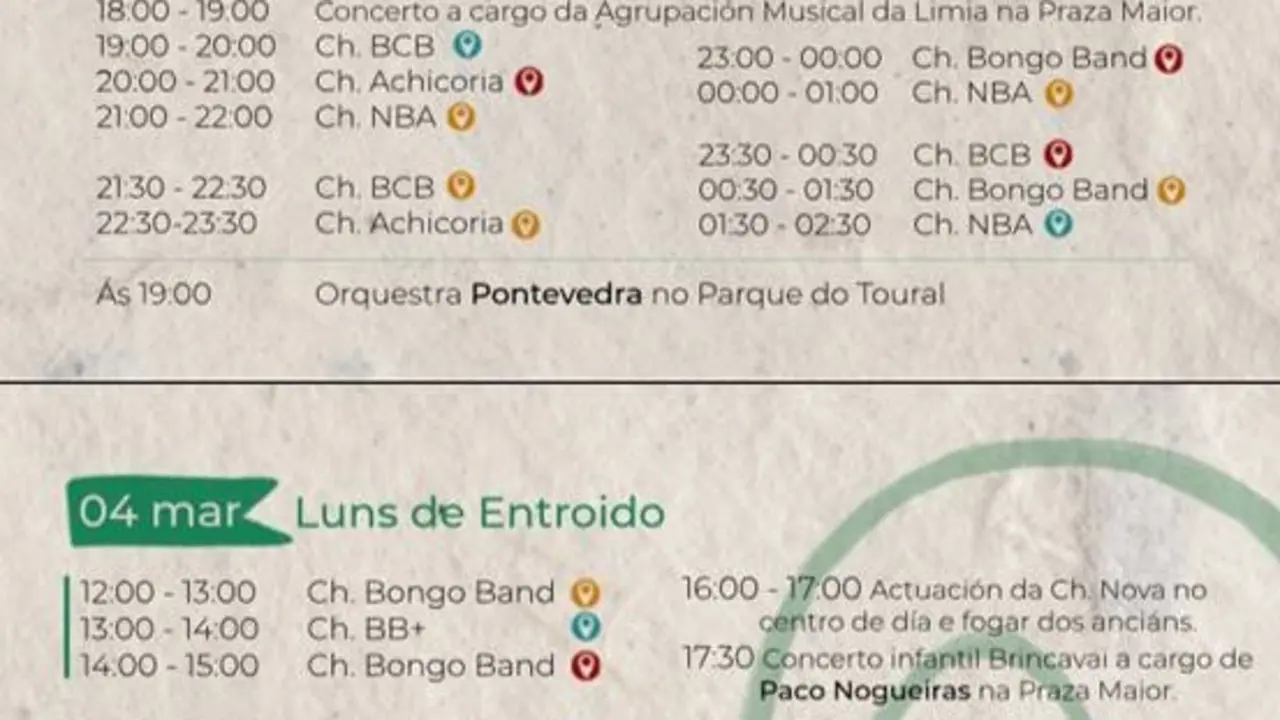 programa completo por datas