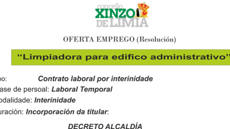 OFERTA EMPREGO-Resoluci&oacute;n