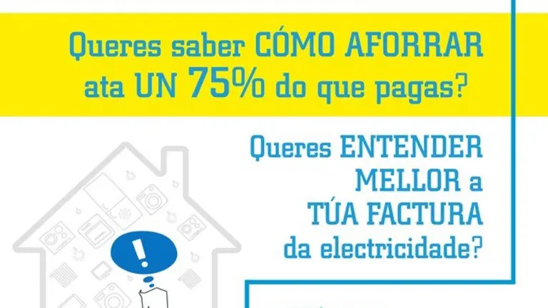 Cartel Dálle Luz á túa Factura - Xinzo de Limia