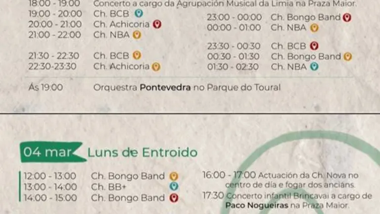 programa completo por datas