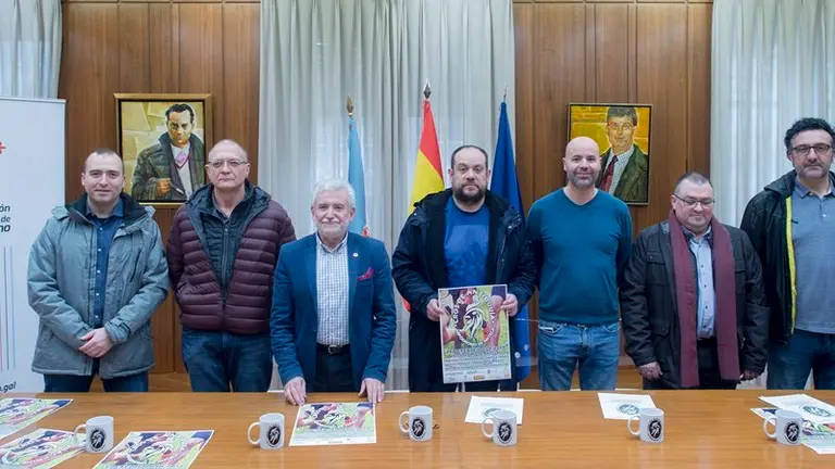 Presentación co I Cros de Antioquía na sala de xuntas da Deputación de Ourense. Asisten Rosendo Fernandez (Vicepresidente Deputación), Luis Miguel Gil (Concelleiro deportes Concello de Xinzo), Felipe Traveso (Alcaldede Sandiás), Ángel Fidalgo (Delegado de atletimos de Ourense), Jorge Vázquez (Xerente Hipódromo de Antela) e Óscar Gómez (DIrectivo Asociación Deportiva Limiactiva).