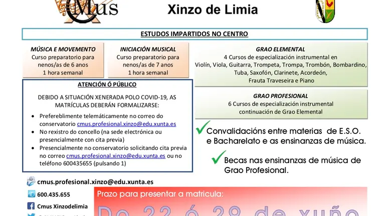 MATR&Iacute;CULA CURSO 2020-2021