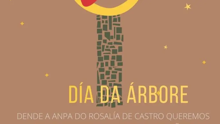 Cartel dun dos colexios que participa da iniciativa