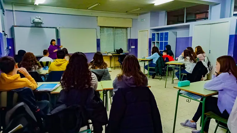"Seguridade Violeta" nunha aula de 2&ordm; da ESO
