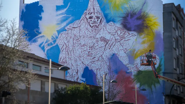 Mural da Pantalla en Xinzo de Limia (en proceso)