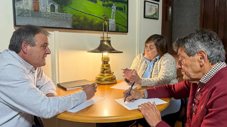 Amador Díaz, Fátima Fernándes e José Antonio Feijoo.