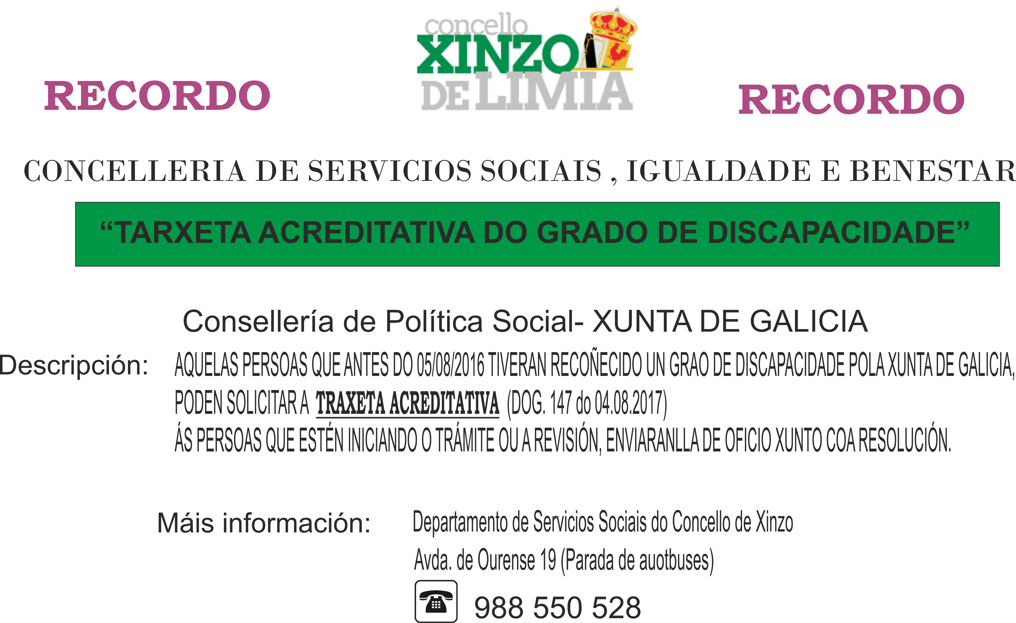 tarxeta discapacidade-RECORDO