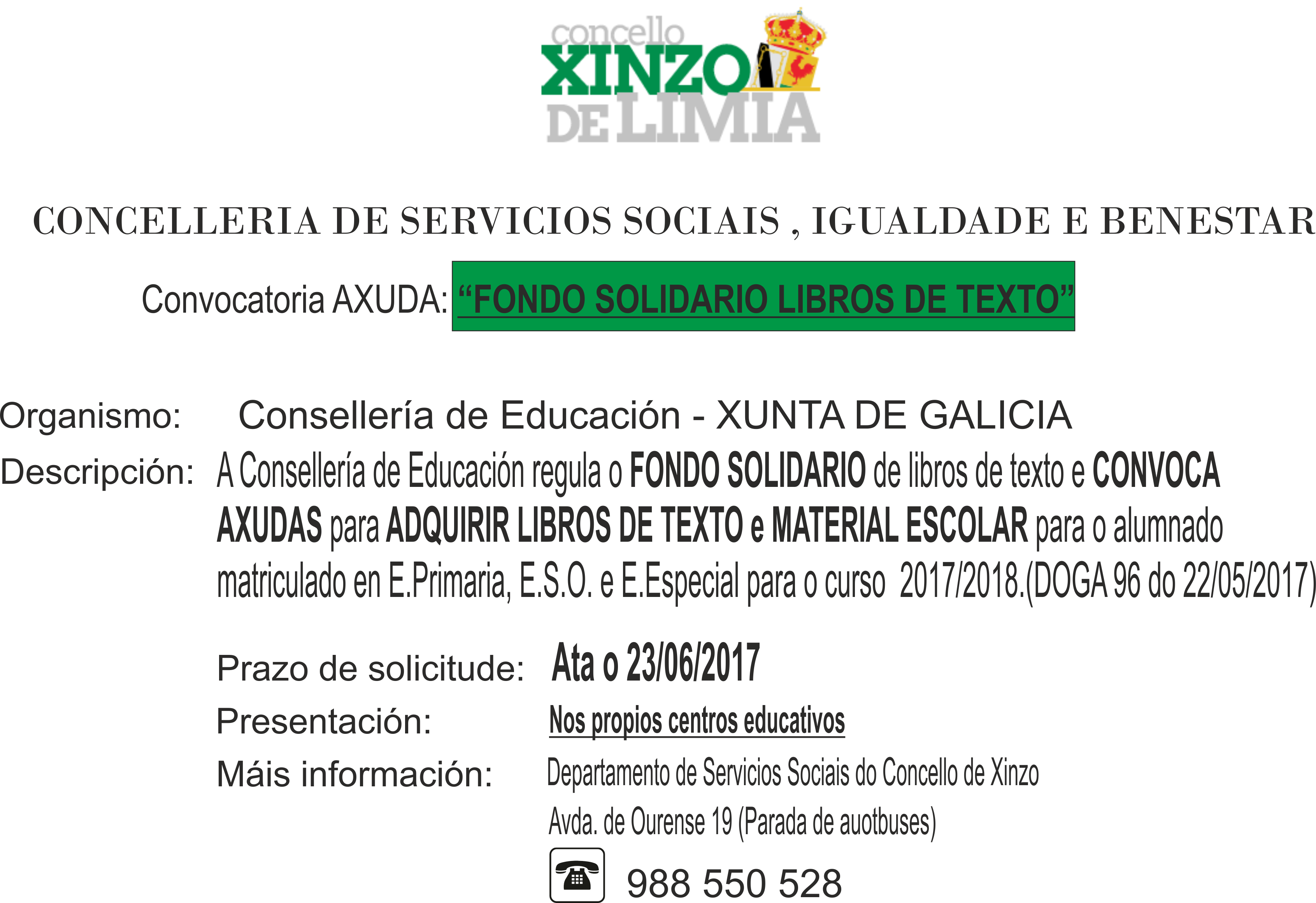 Fondo solidario libros