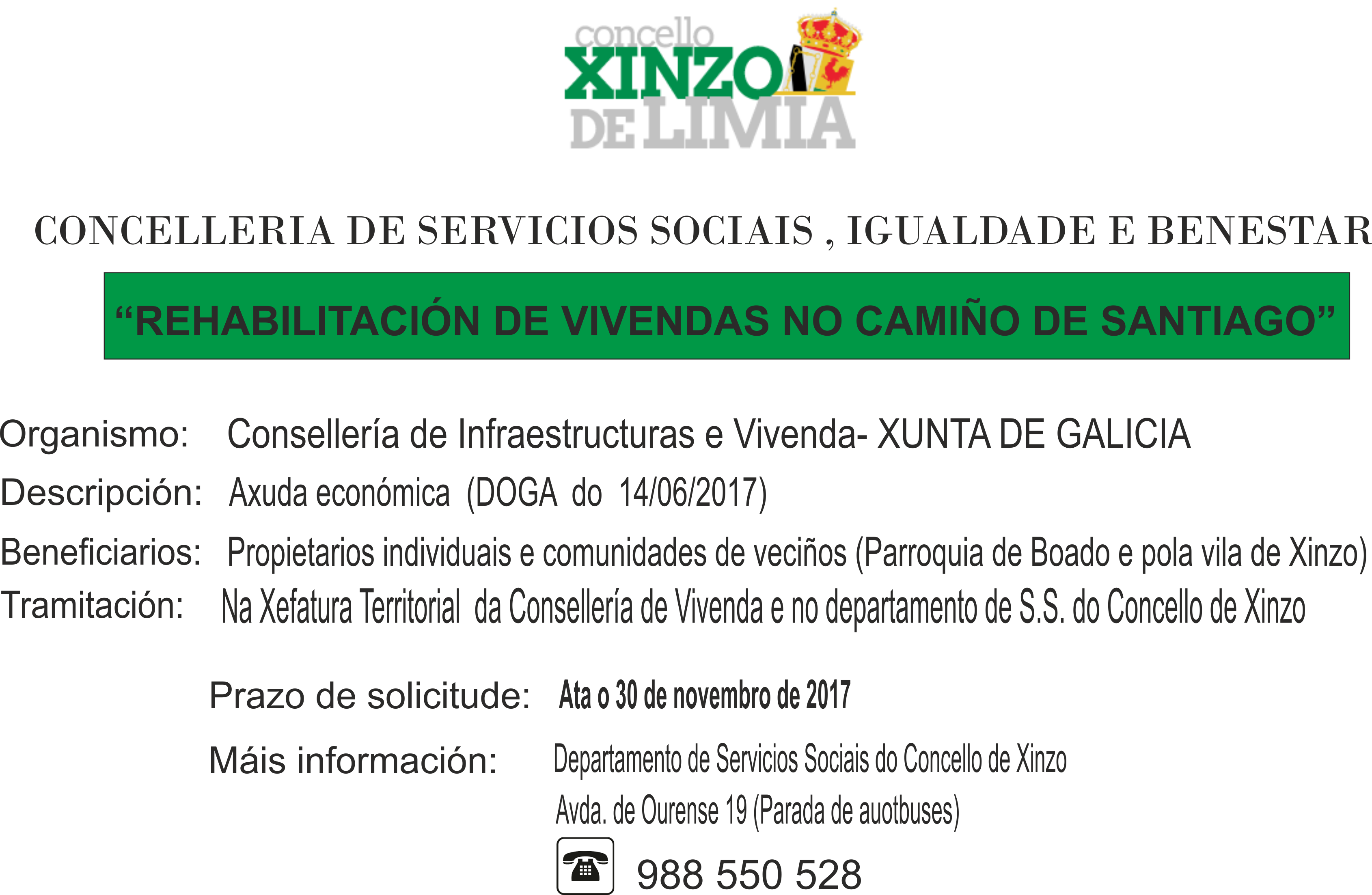 Rehabilitación de vivendas no camiño 20.06.2017