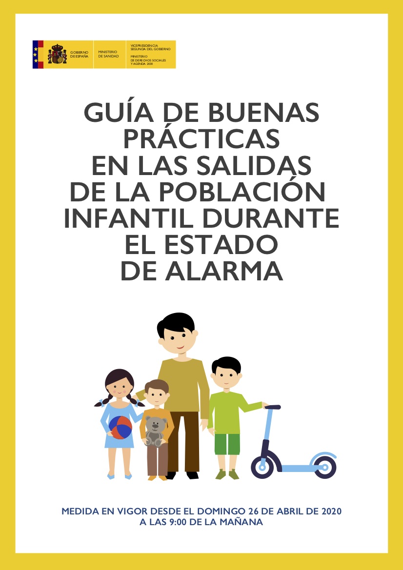 250420 Guía de buenas prácticas en las salidas de la población infantil durante el estado de alarma