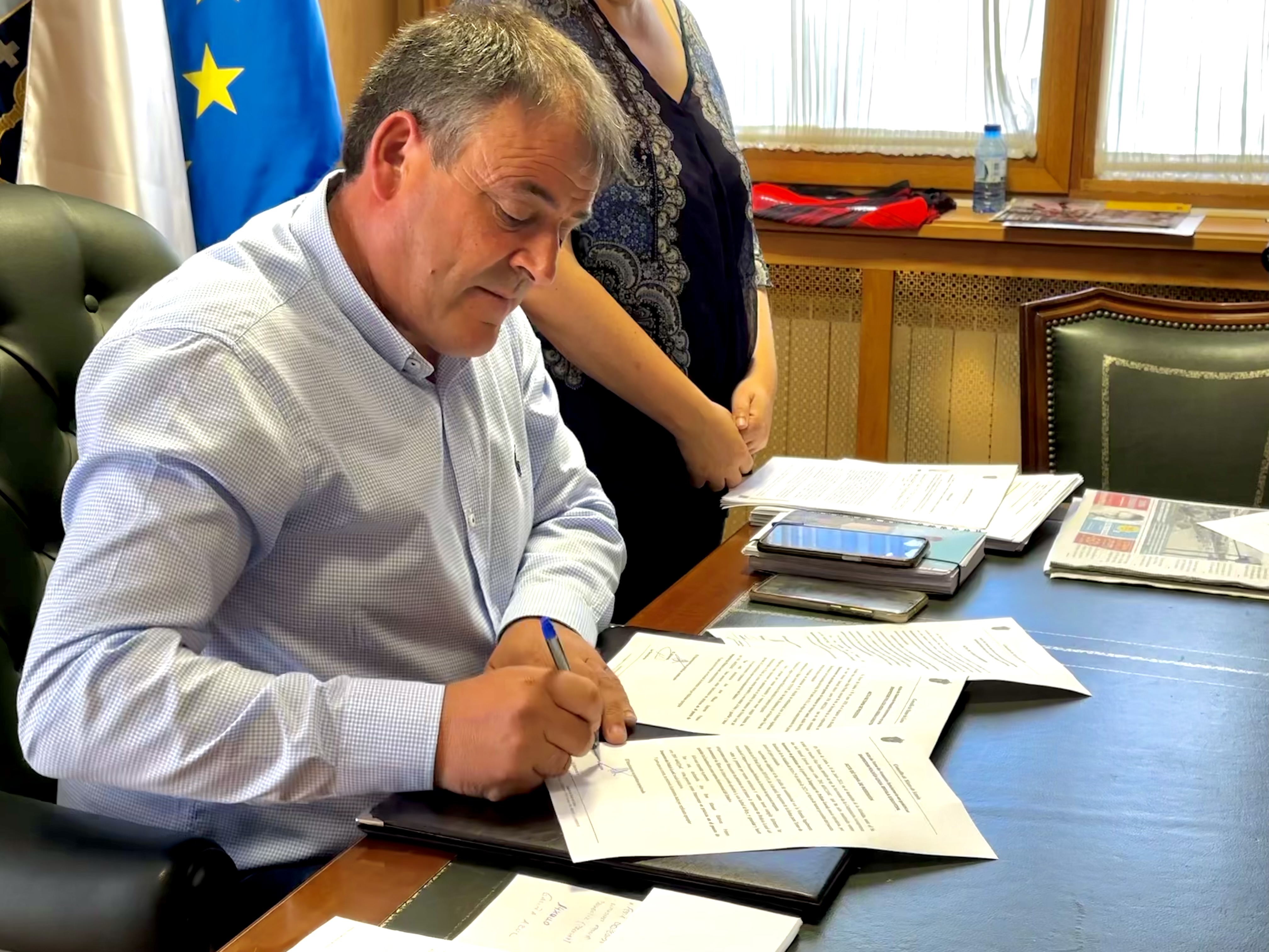 Amador Díaz, alcalde de Xinzo de Limia.