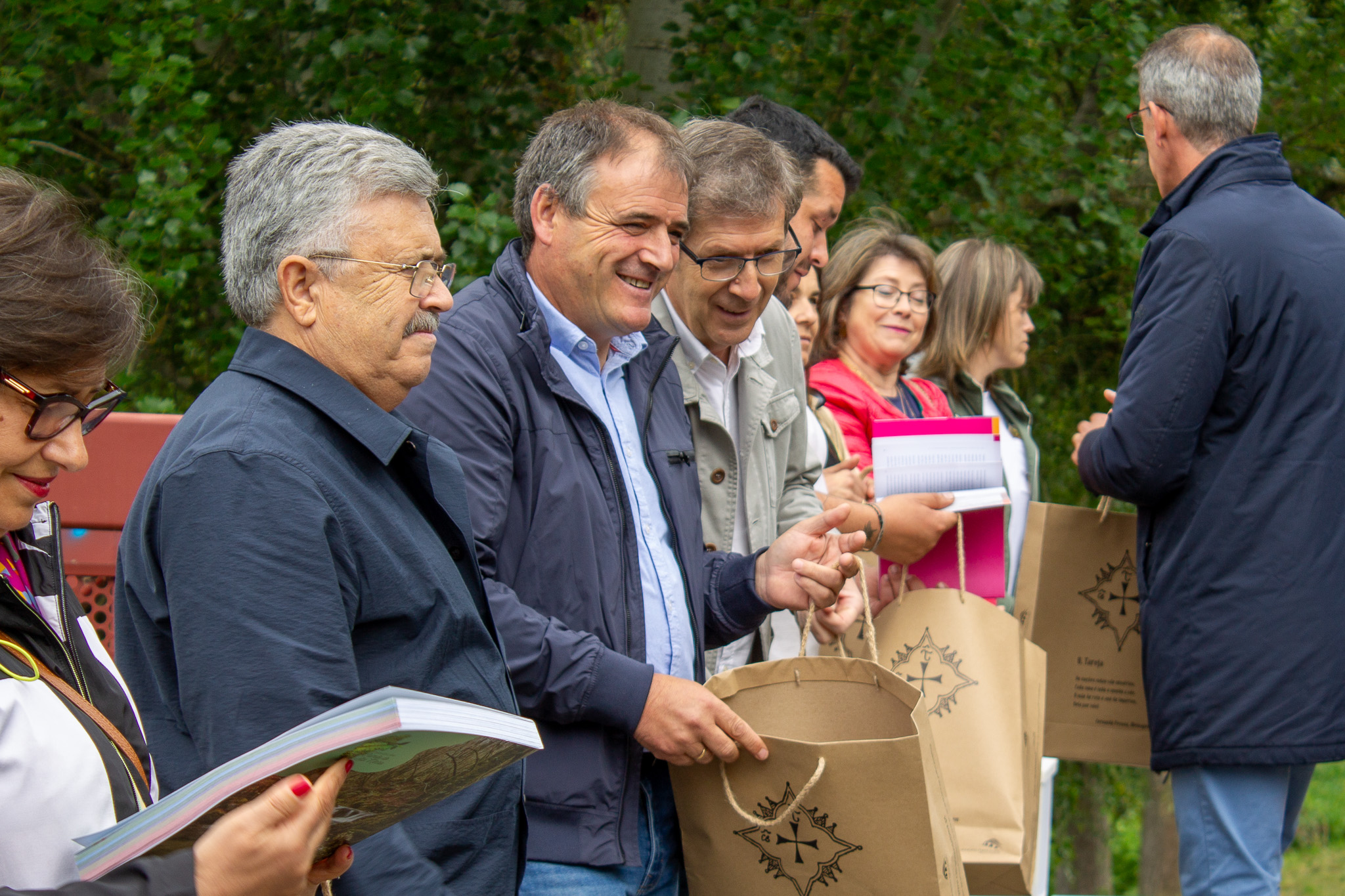 Autoridades presentes no XII Abraço ao Río Limia