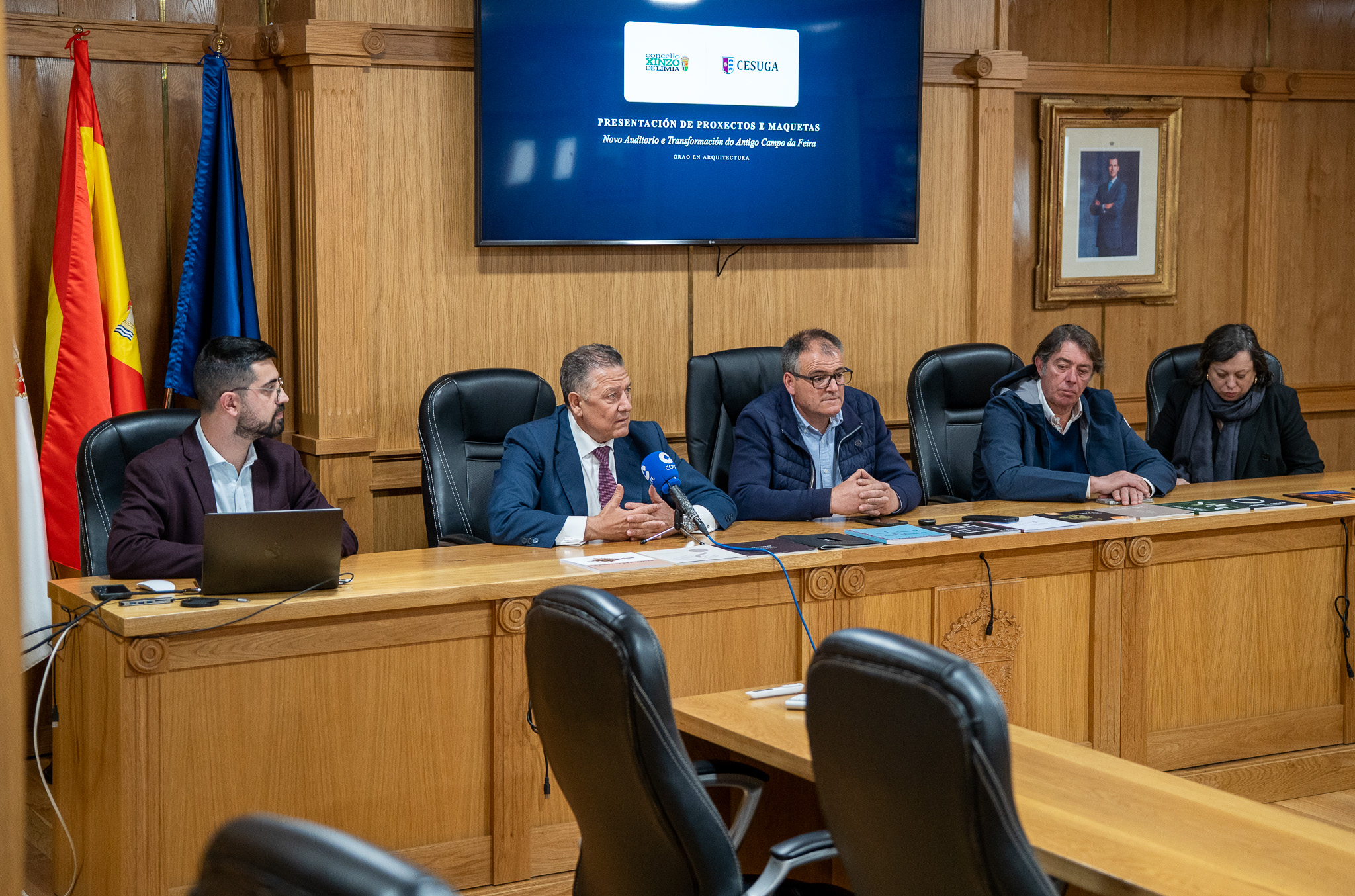 Presentación institucional dos traballos feitos polo alumnado de CESUGA.